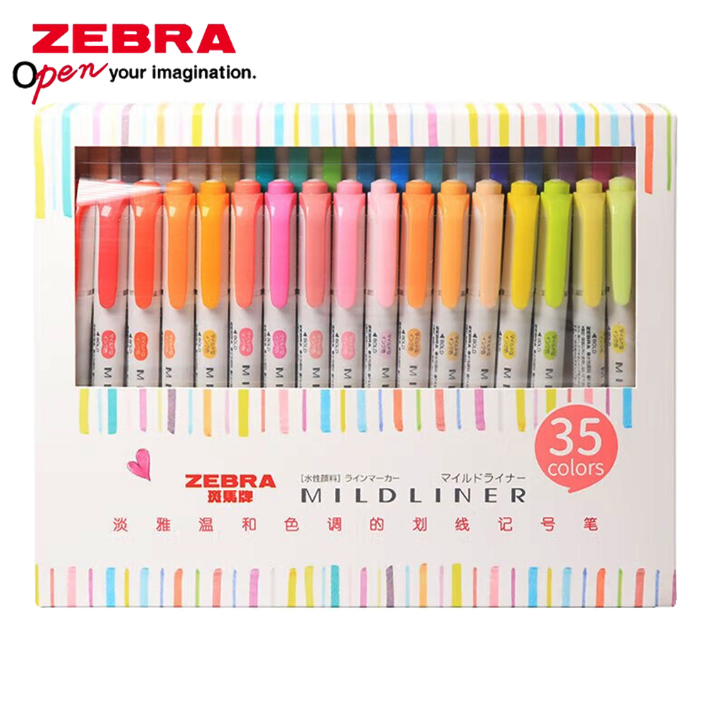 Zebra Pen Mildliner - 35 لون زيبرا Mildliner هايلاندر مجموعة