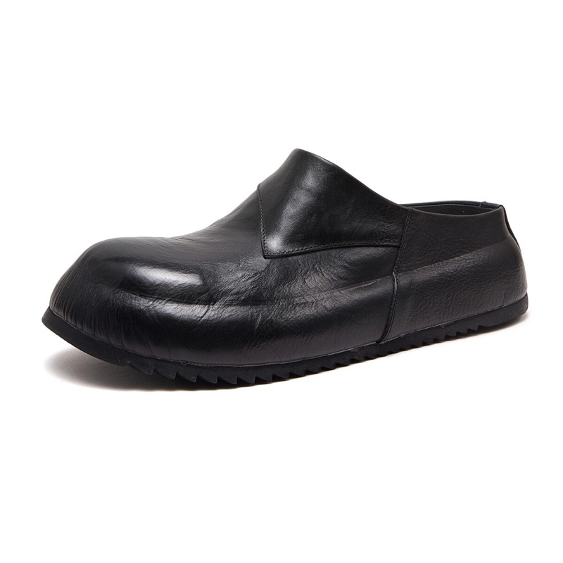 Leather Work Flats - أحذية رجالية فاخرة من الجلد الطبيعي