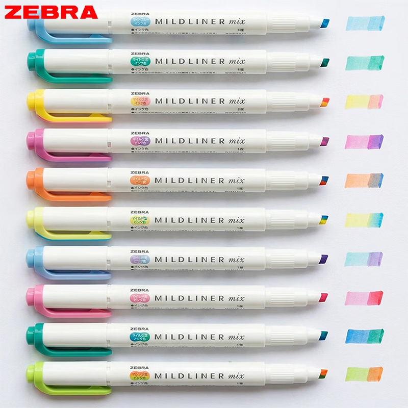 Zebra Pen Mildliner - قلم تحديد زيبرا WKS23 ميلدلاينر بلونين