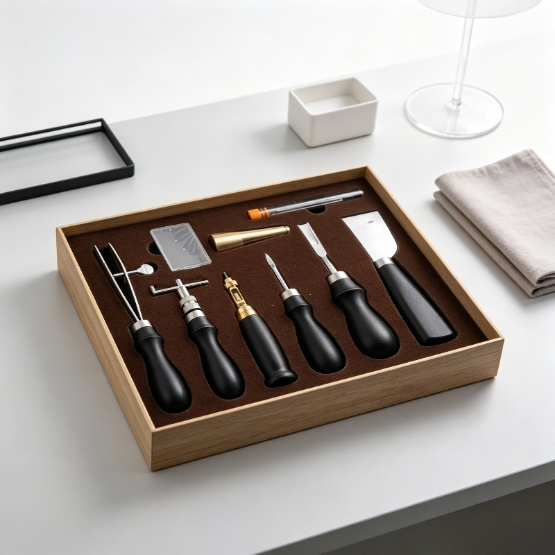 Beginner Leatherwork Kit - مجموعة أدوات خياطة يدوية للجلد كاملة،