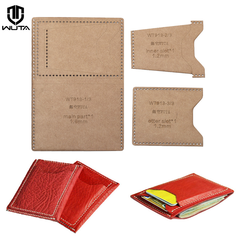 Leatherwork Accessories - WUTA 913-حافظة بطاقات صغيرة ، قالب