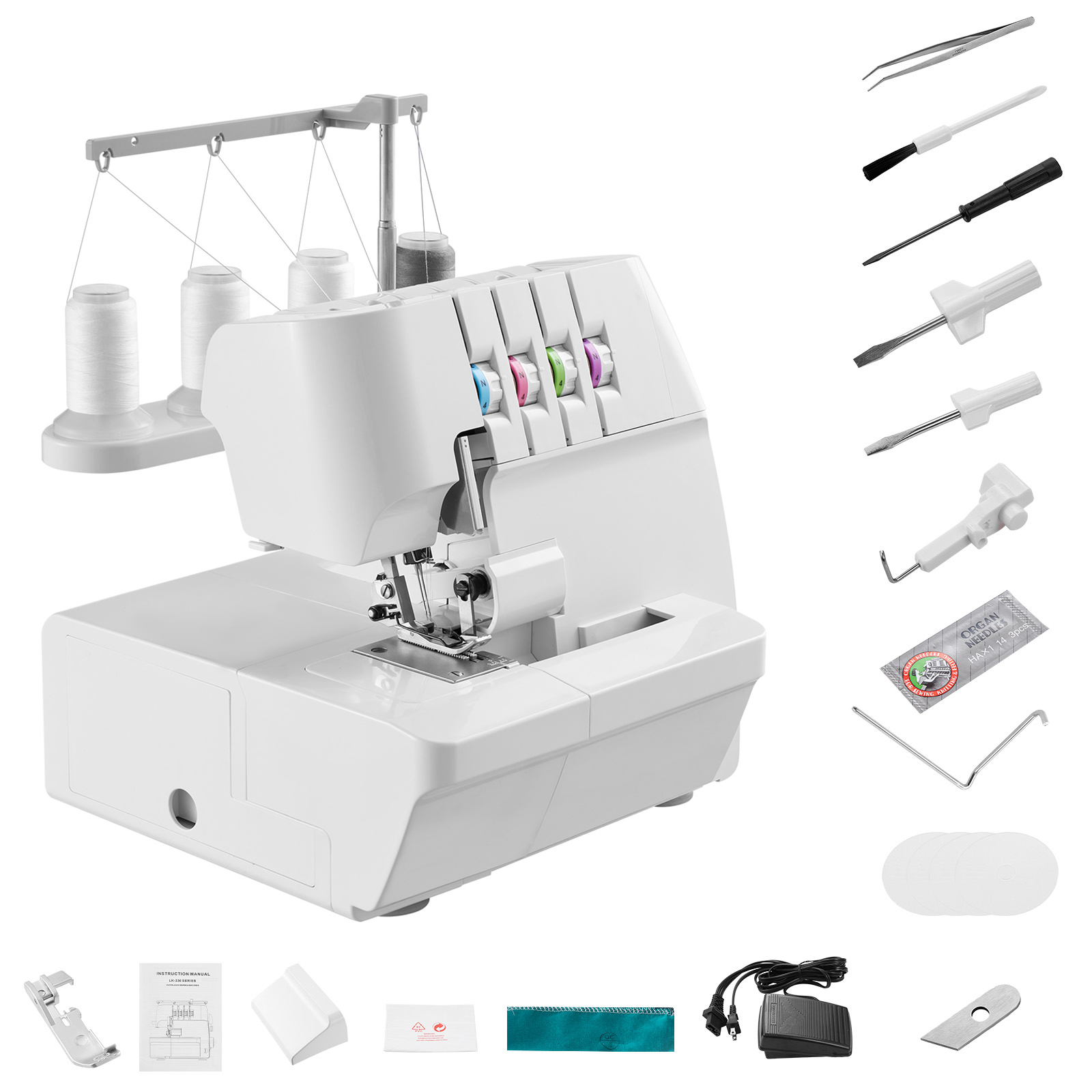 Waxed Thread Linen - ماكينة خياطة SucceBuy Serger Overlock 1250