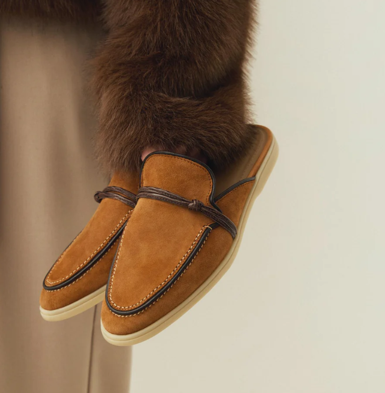 Leather Work Flats - المتسكعون للرجال مصمم فاخر الشرق الأوسط