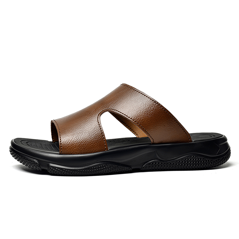 صنادل جلدية للرجال بنعل سميك م - مراجعة Leather Work Flats وسعره
