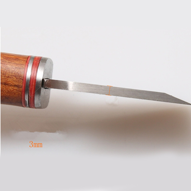 شفرة بعرض 3 مم وسمك 35 مم للحر - مراجعة Leatherwork Knives وسعره