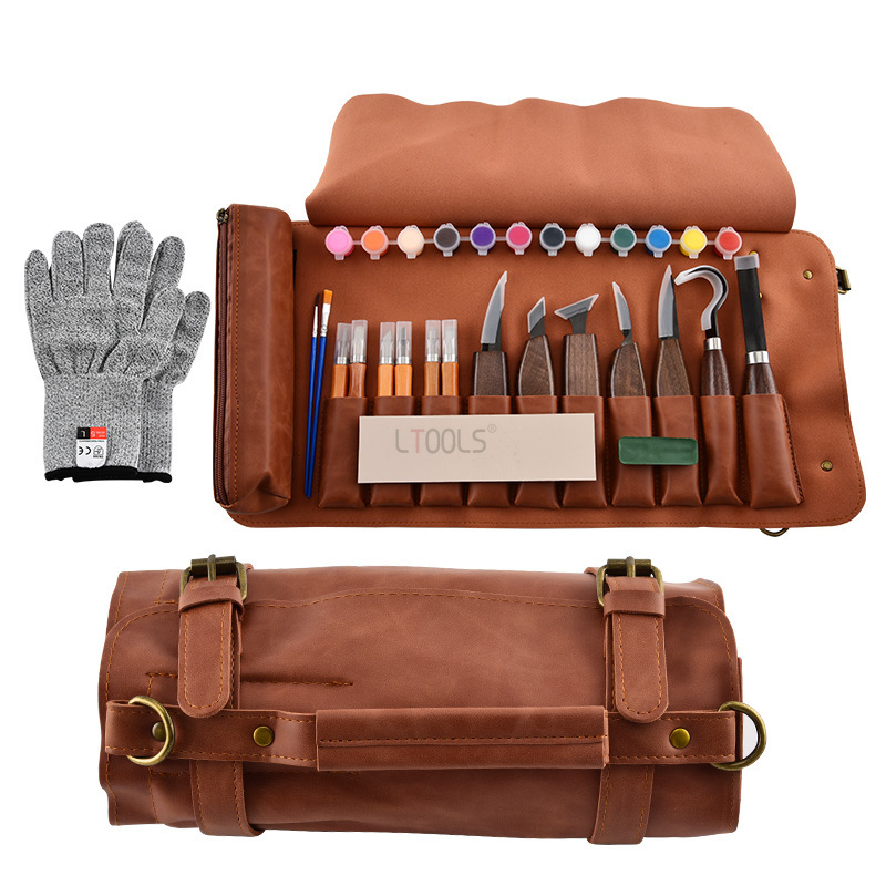 مجموعة أدوات نحت الخشب الفاخرة - مراجعة Beginner Leatherwork Kit وسعره