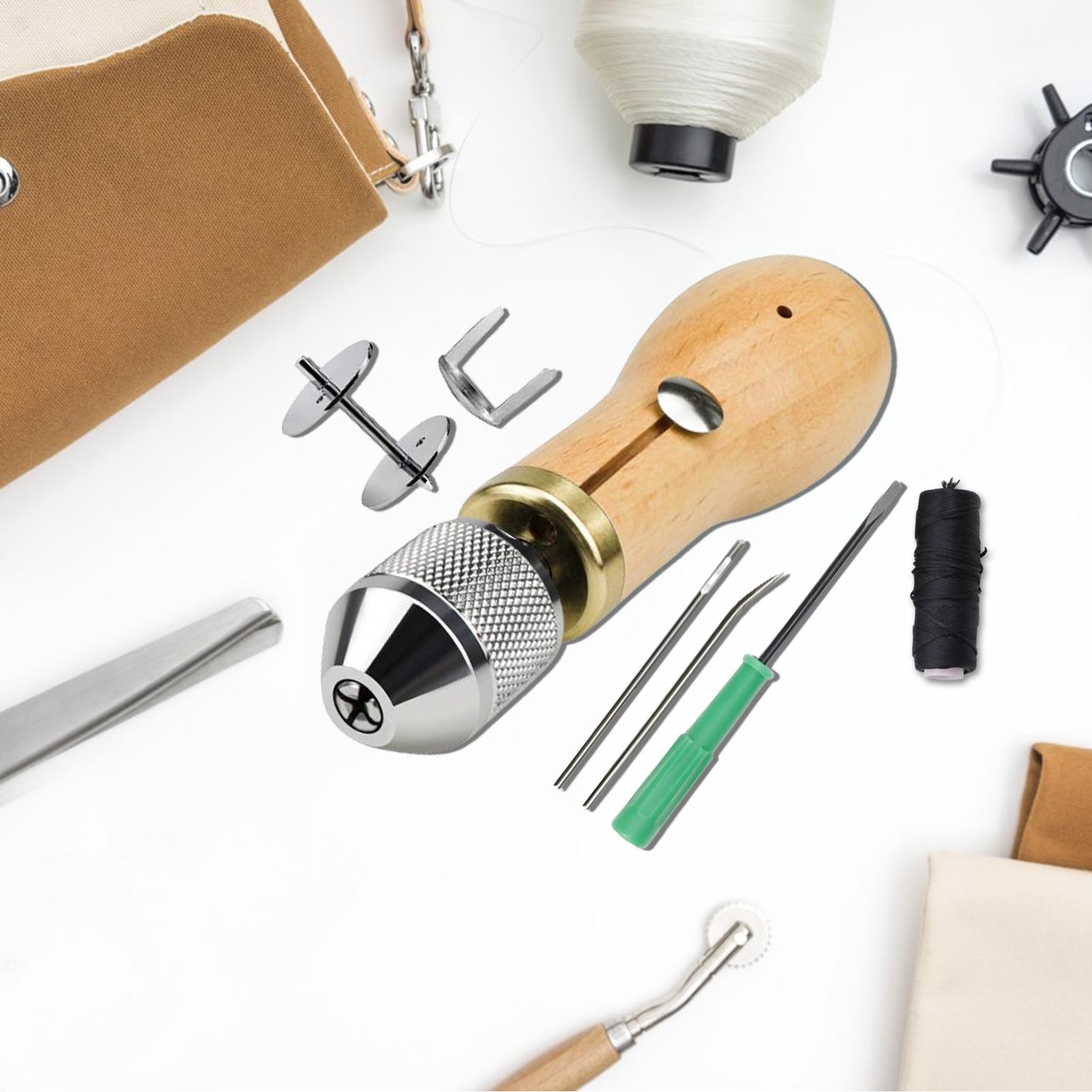 الجلود أداة العمل عدة المفروشا - مراجعة Beginner Leatherwork Kit وسعره