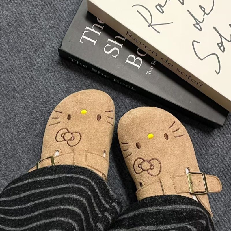 شباشب نسائية من Hello Kittys،  - مراجعة Leather Work Flats وسعره