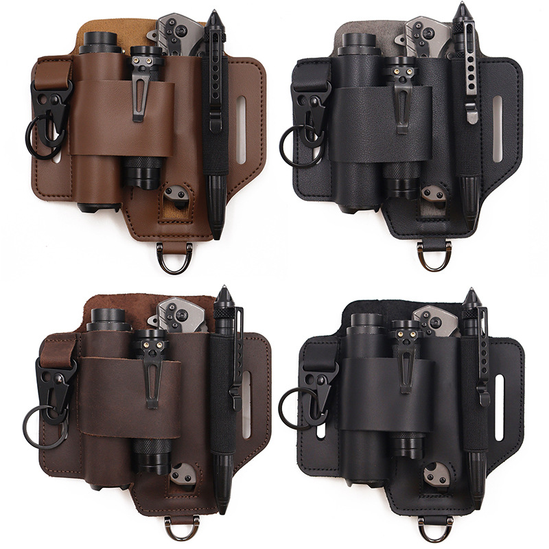 EDC أداة تكتيكية الحافظة البري - مراجعة Leather Work Bag وسعره