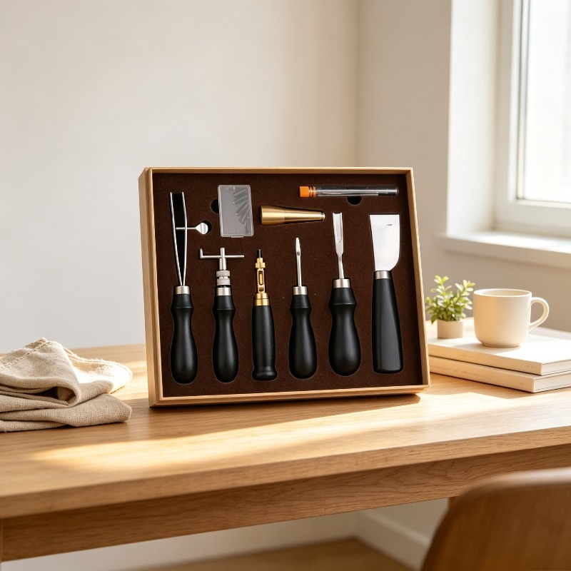 مجموعة أدوات خياطة يدوية للجلد - مراجعة Beginner Leatherwork Kit وسعره