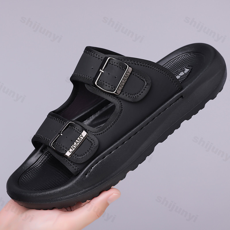 شبشب رجالي 2025 الصيف تنفس في  - مراجعة Leather Work Flats وسعره