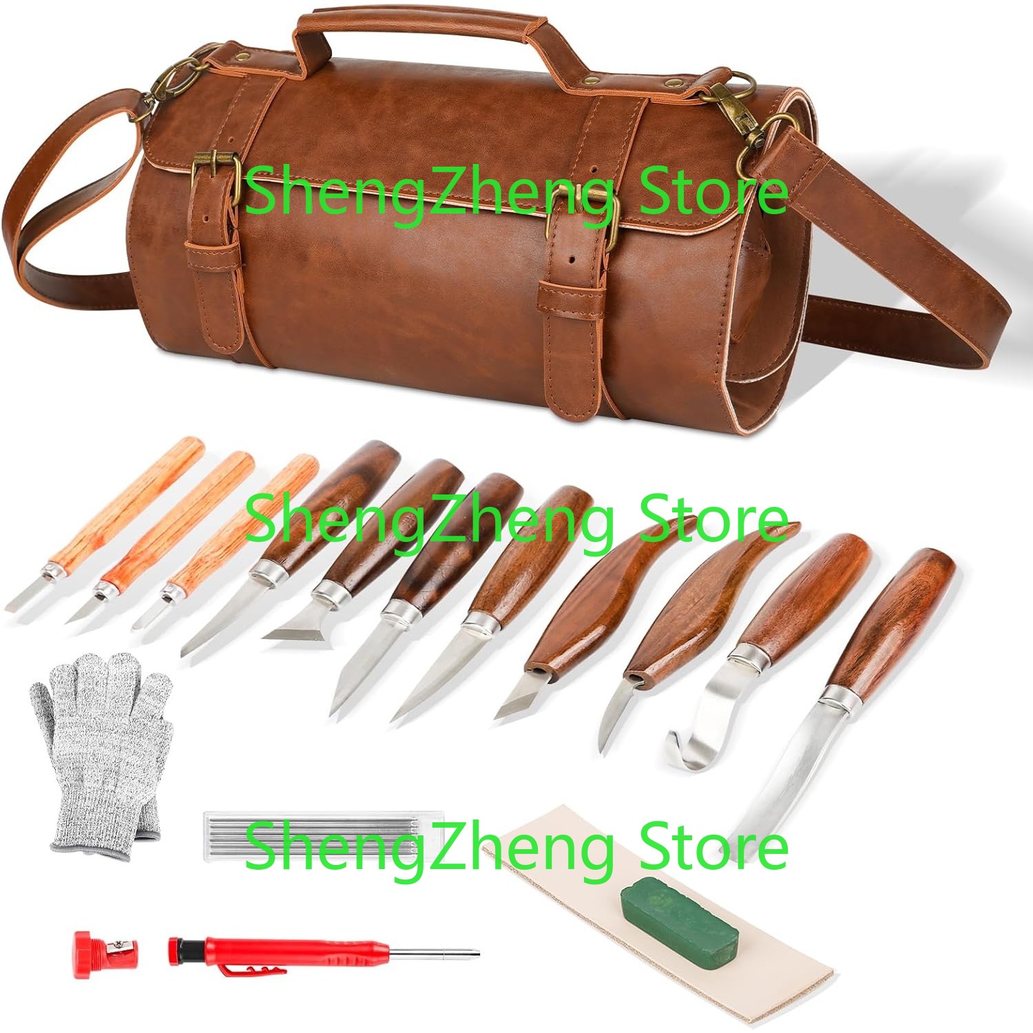 أطقم أدوات نحت الخشب طقم أدوات - مراجعة Beginner Leatherwork Kit وسعره