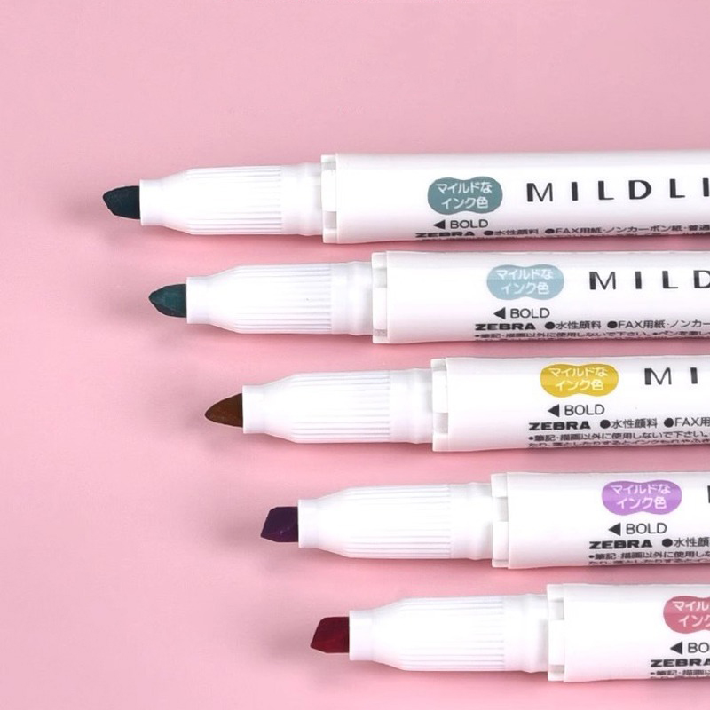1/3 قطعة أقلام تمييز زيبرا ميل - مراجعة Zebra Pen Mildliner وسعره