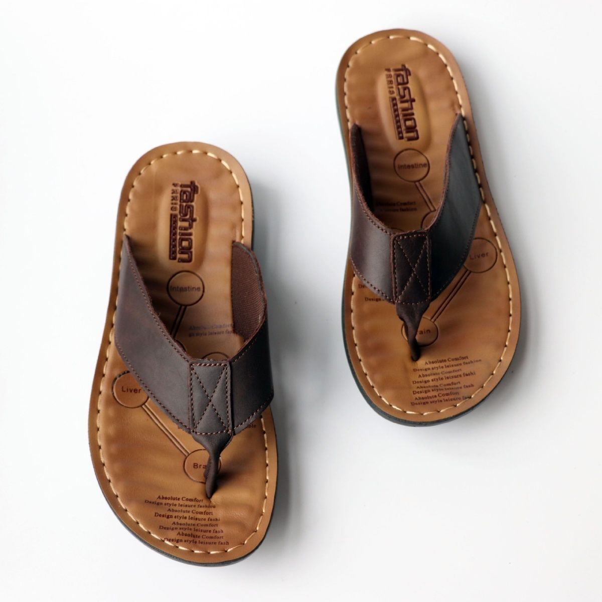 أحذية صيفية للرجال شباشب من ال - مراجعة Leather Work Flats وسعره