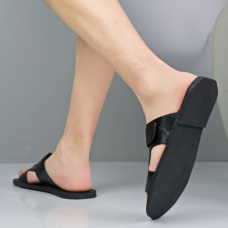 صنادل جلدية فاخرة كبيرة الحجم  - مراجعة Leather Work Flats وسعره