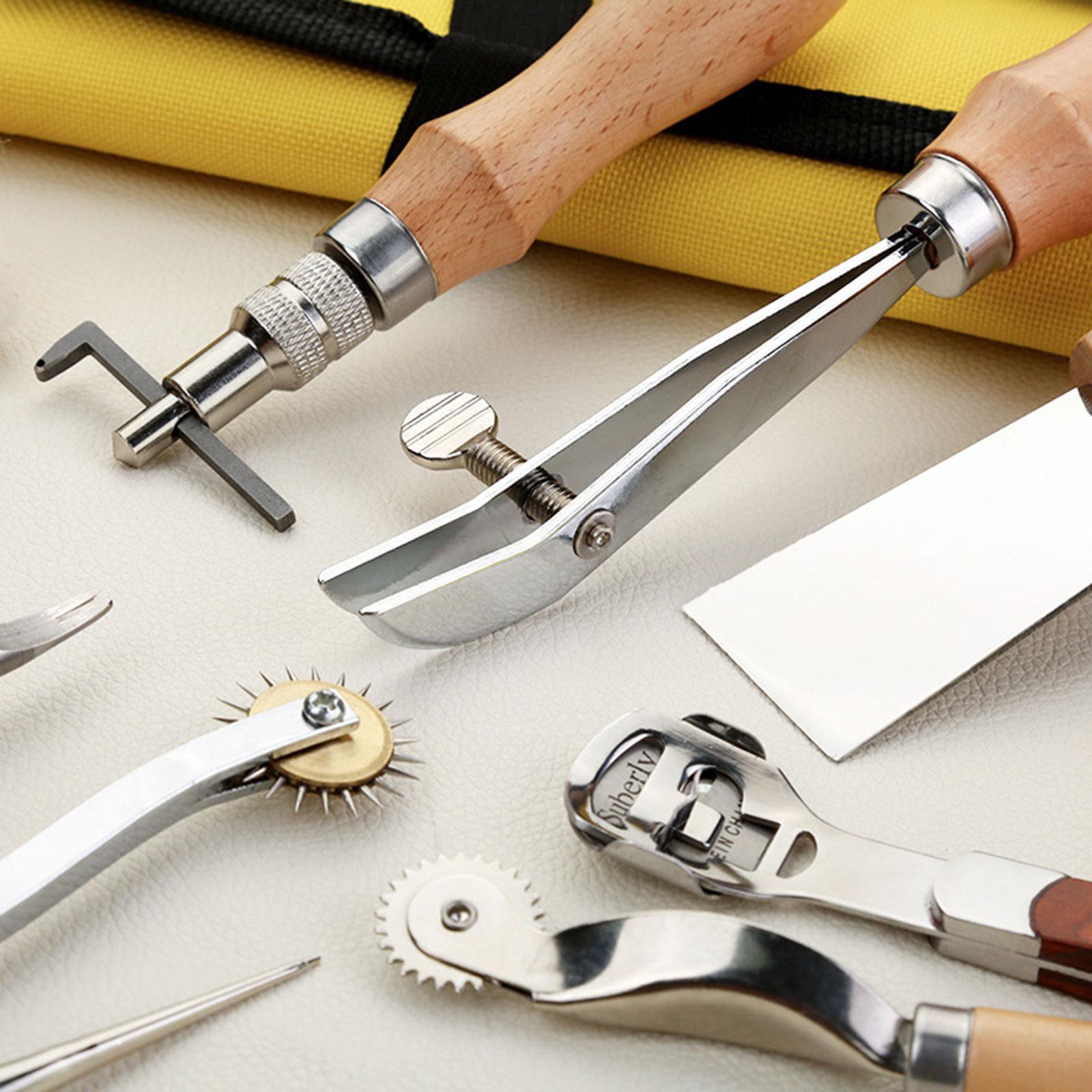 طقم أدوات عمل من الجلد الصناعي - مراجعة Beginner Leatherwork Kit وسعره