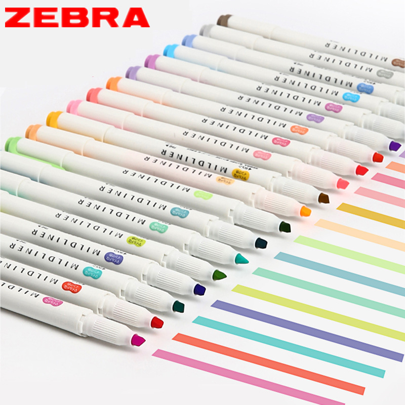 مجموعة أقلام الكتابة اليدوية ز - مراجعة Zebra Pen Mildliner وسعره