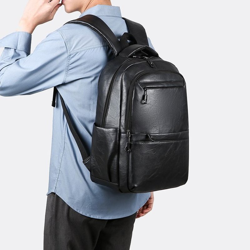 حقيبة ظهر جلدية فاخرة للأعمال  - مراجعة Leather Work Bag وسعره