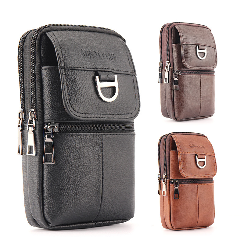 حقيبة خصر جلدية للرجال - حقيبة - مراجعة Leather Work Bag وسعره