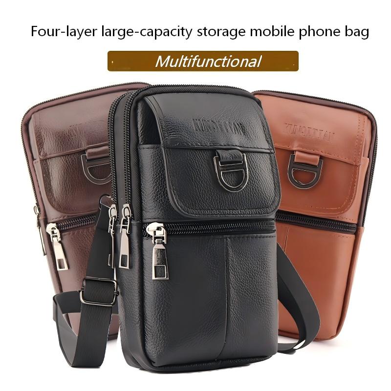 حقيبة خصر جلدية للرجال - حقيبة - مراجعة Leather Work Bag وسعره