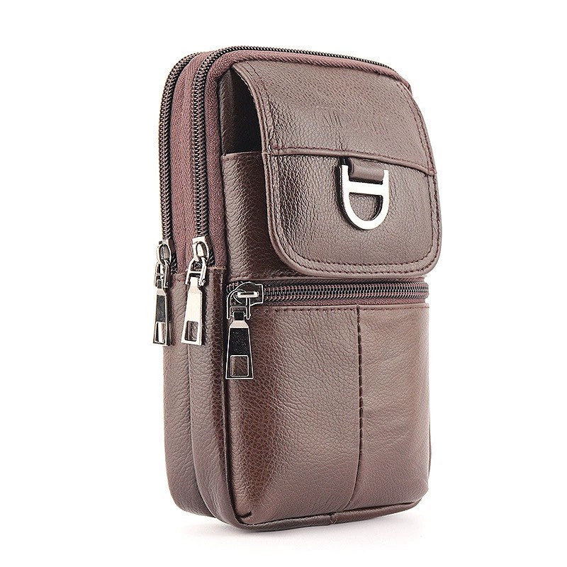 حقيبة خصر جلدية للرجال - حقيبة - مراجعة Leather Work Bag وسعره