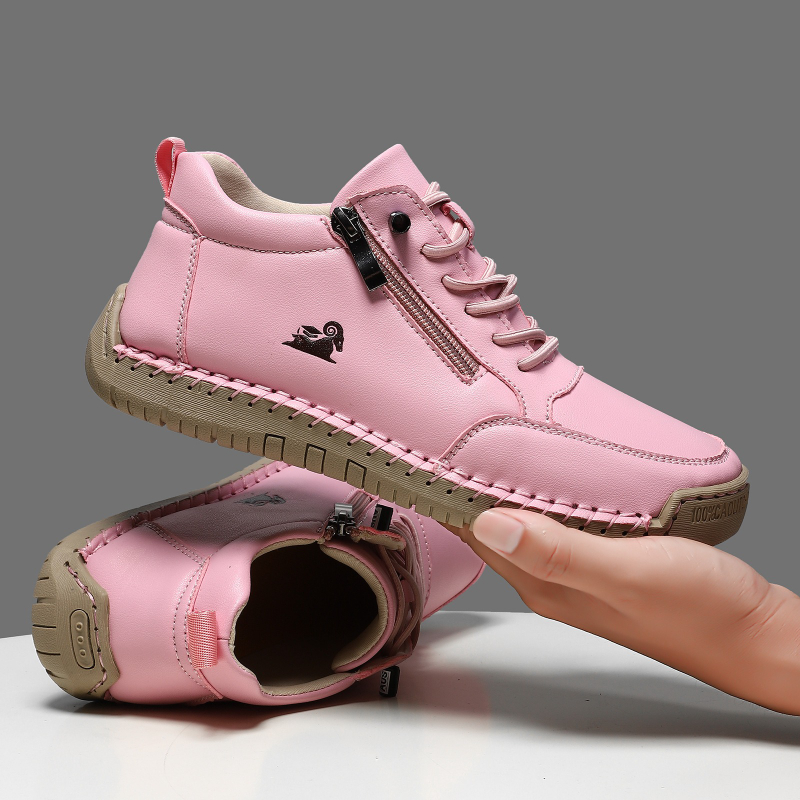 أحذية رياضية نسائية مصنوعة يدو - مراجعة Leather Work Flats وسعره