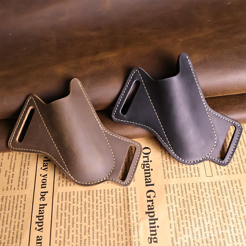 حزام جيب مصنوع يدويًا من الجلد - مراجعة Leatherwork Knives وسعره
