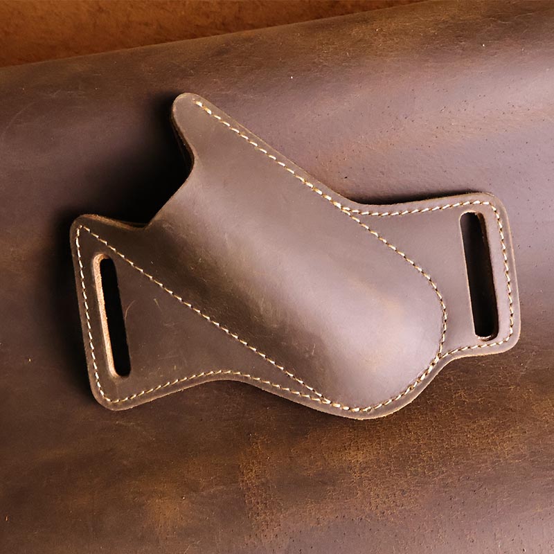 حزام جيب مصنوع يدويًا من الجلد - مراجعة Leatherwork Knives وسعره
