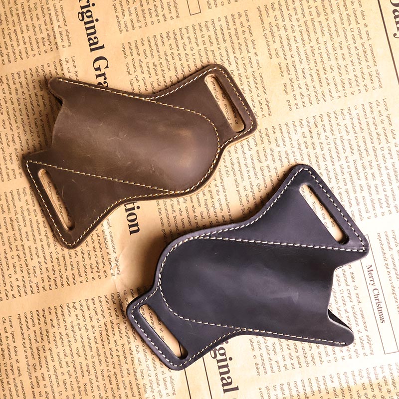 حزام جيب مصنوع يدويًا من الجلد - مراجعة Leatherwork Knives وسعره